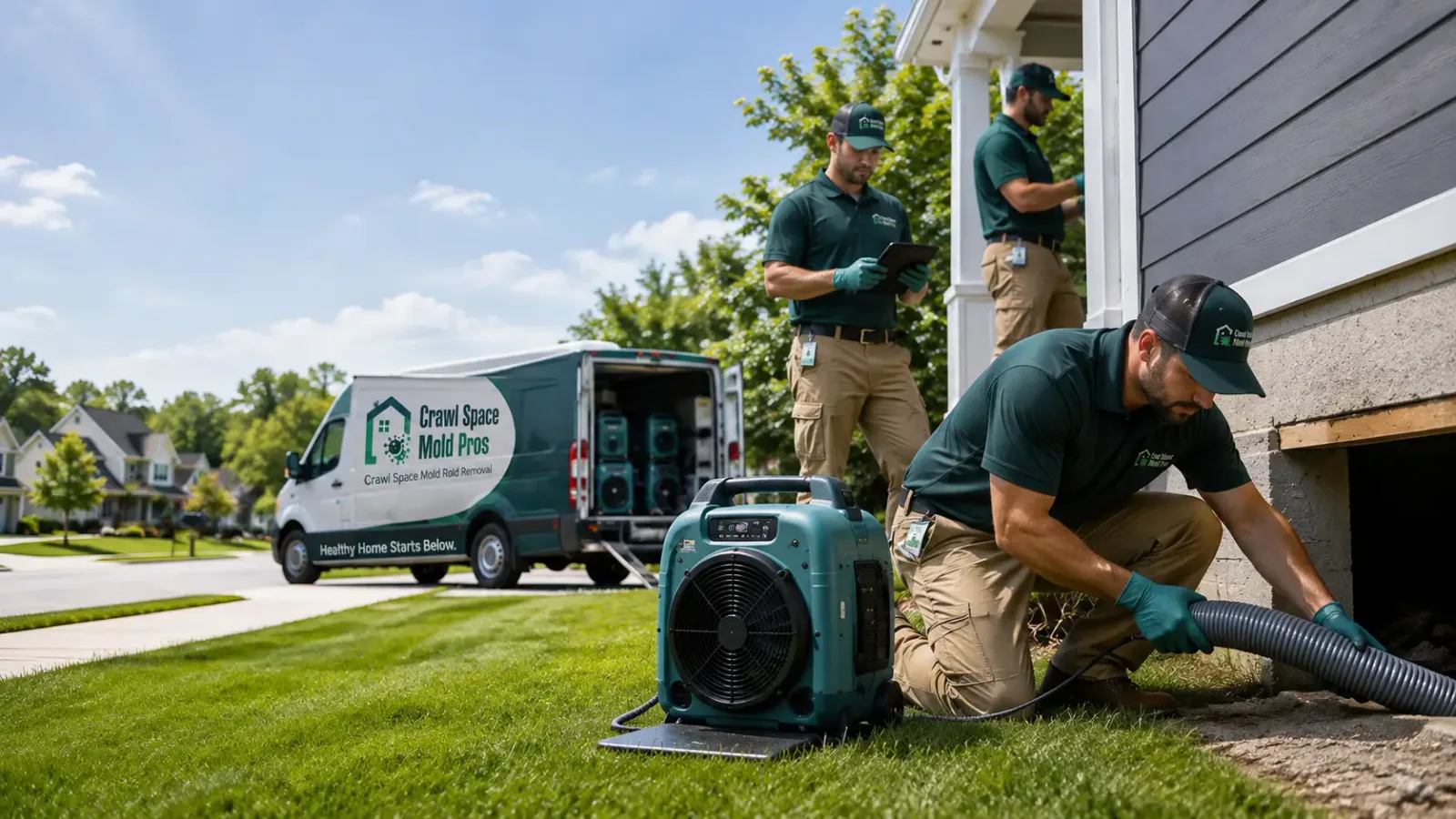 Crawl Space Mold Removal in Pinehurst, ID